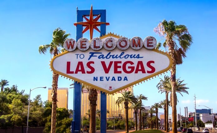 A Las Vegas welcoming sign.